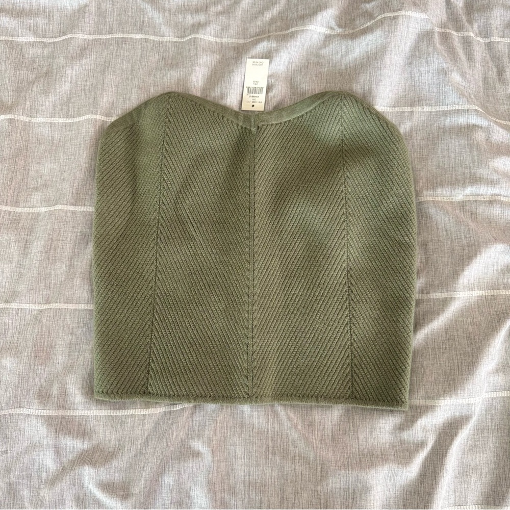 Aerie Olive Green Pencil Skirt